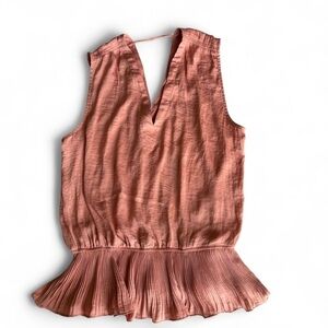 Elegant pink Sleeveless Top